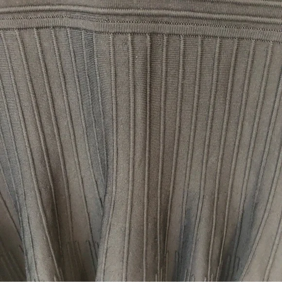 BCBGMaxAzria cocktail dress black ribbed mini full skirt, straps, Sz S, Elegant! - Picture 11 of 16